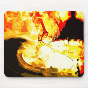 burnt. mouse mat
