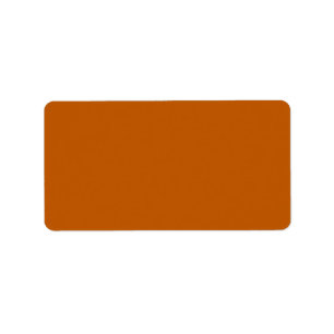 Burnt Orange Address Label