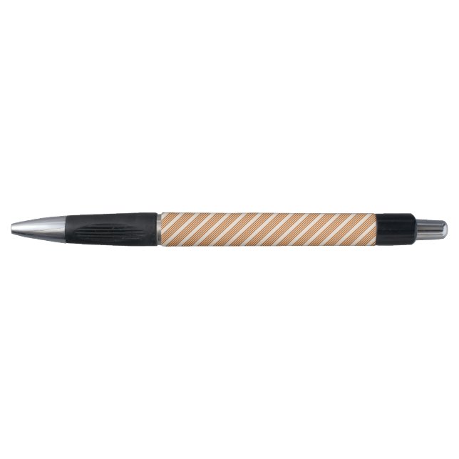 Burnt orange and beige five stripe pattern (Front)