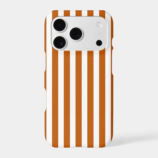 Burnt orange and white candy stripes (Back)