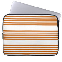 Burnt orange and white five stripe pattern