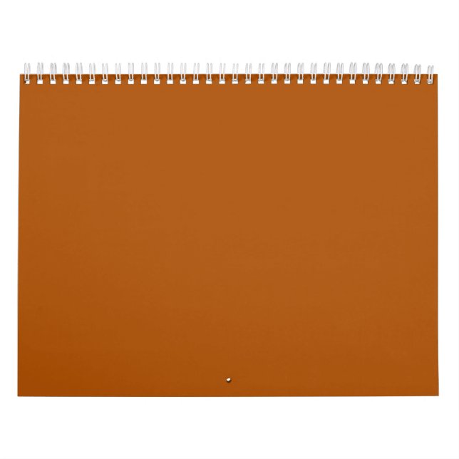 Burnt Orange Backgrounds on a Calendar (Cover)