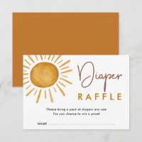 Burnt Orange Boho Sunshine Diaper Raffle