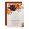 Burnt Orange Burgundy Fall Floral Elegant Wedding