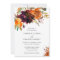 Burnt Orange Burgundy Fall Floral Elegant Wedding