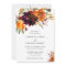 Burnt Orange Burgundy Fall Floral Elegant Wedding