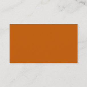 Burnt Orange Business Card
