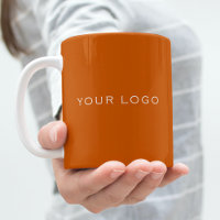 Burnt orange business logo rectangular