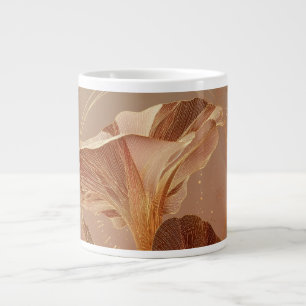 Burnt Orange Calla Lily Botanical Large Coffee Mug