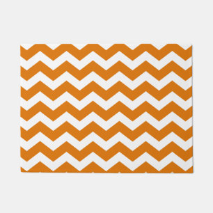 Burnt Orange Chevron Doormat