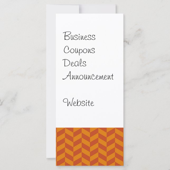 Burnt Orange Chevron Zig Zag Stripes Pattern (Front)