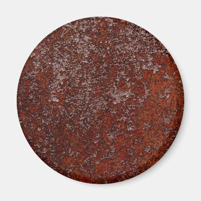 Burnt Orange Copper Rusted Metal Texture Magnet (Front)