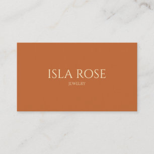 Burnt Orange & Cream  Business Card