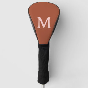 Burnt Orange Custom Monogram Golf Head Cover