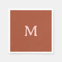 Burnt Orange Custom Monogram