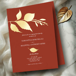 Burnt Orange Engagement Party