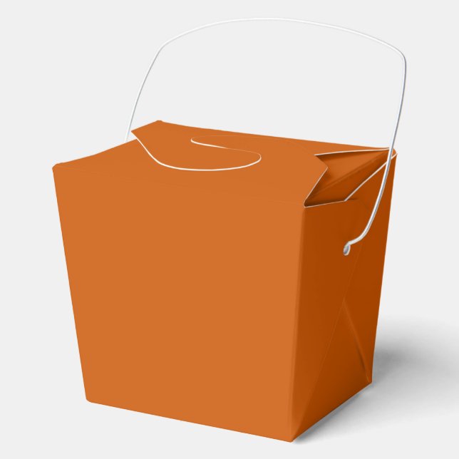 Burnt Orange Favour Box (Front)