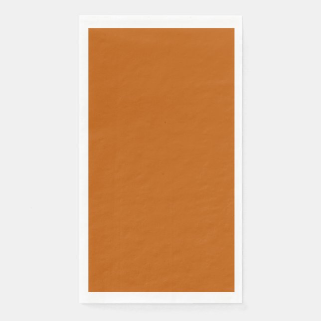 Burnt Orange Guest Paper Napkin (Front)