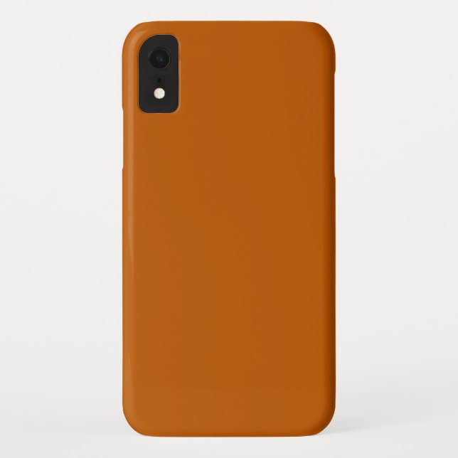 Burnt Orange iPhone XR Case (Back)
