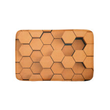 Burnt Orange Modern Hexagonal Contemporary