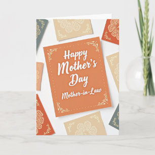 Burnt Orange Mother Card
