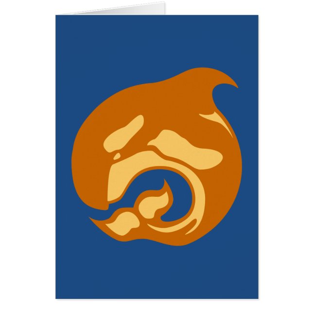 burnt orange orca whale (Front)