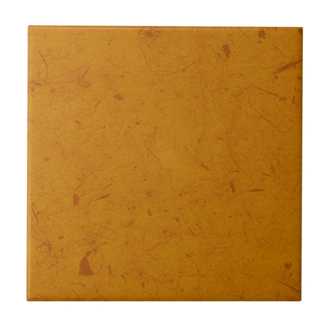 Burnt Orange Papyrus Tile (Front)