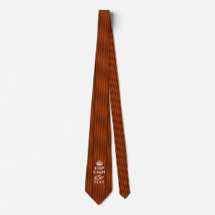Burnt Orange Personalise This Keep Calm Classic Tie