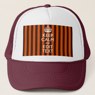 Burnt Orange Personalise This Keep Calm Classic Trucker Hat