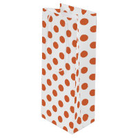 Burnt orange polka dots