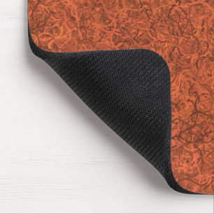 Burnt orange popular pattern mouse mat