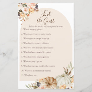 Burnt Orange Pumpkin Rustic Find the Guest game