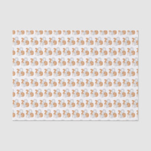 Burnt Orange Retro Big Numbers Class of Tissue Paper