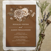 Burnt Orange Sienna | Elegant Boho Floral Wedding