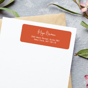 BURNT ORANGE SIGNATURE MONOGRAM
