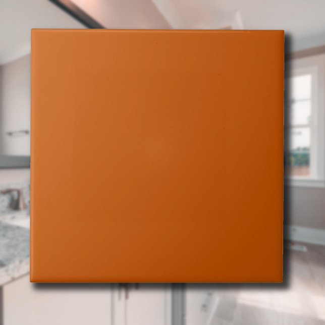 Burnt Orange Solid Colour | Classic | Elegant Tile (Creator Uploaded)