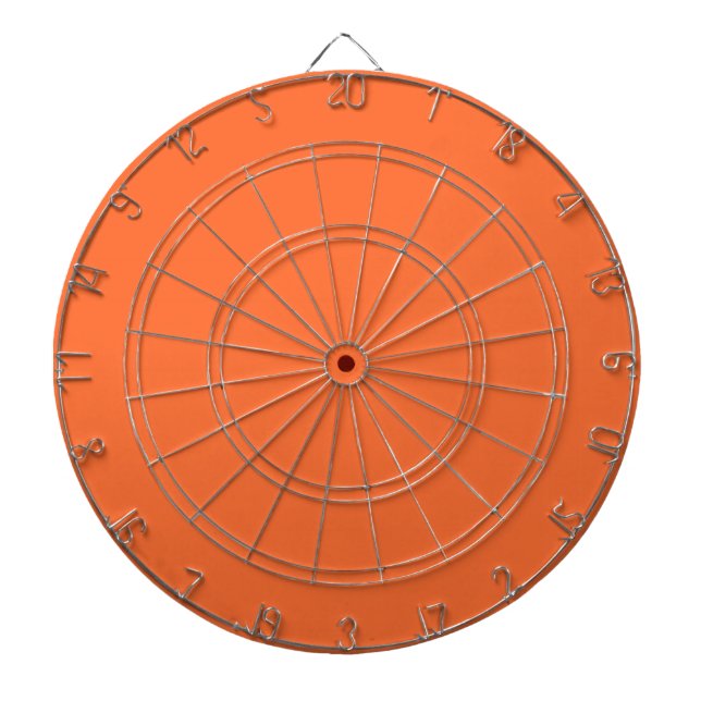 Burnt Orange Solid Colour Dartboard (Front)