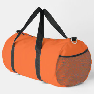 Burnt Orange Solid Colour Duffle Bag