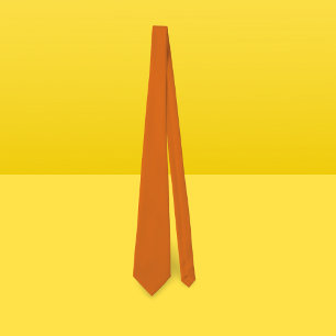 burnt orange solid colour no2 tie