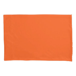 Burnt Orange Solid Colour Pillowcase