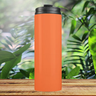 Burnt Orange Solid Colour Thermal Tumbler