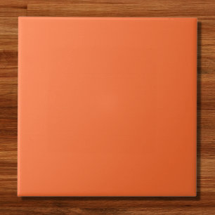 Burnt Orange Solid Colour Tile