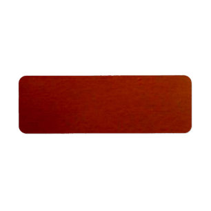 Burnt Orange Solid Lable