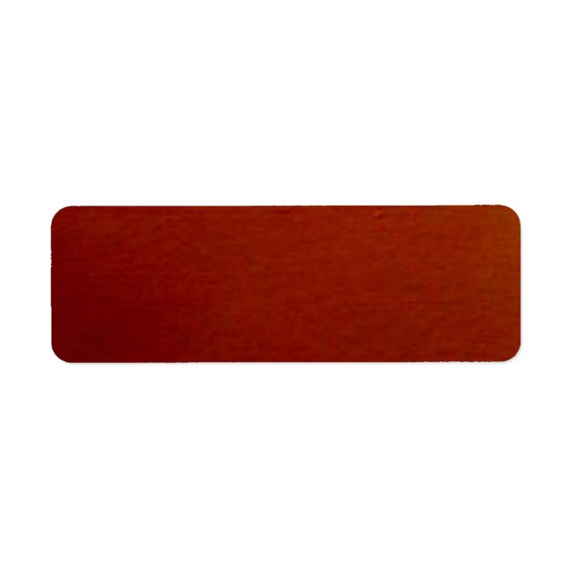 Burnt Orange Solid Lable (Front)