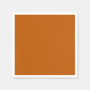 Burnt Orange Standard Cocktail Paper Napkin