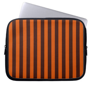 Burnt Orange Stripes Retro Style Customise This! Laptop Sleeve