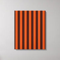 Burnt Orange Stripes Retro Style Decor