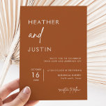 Burnt Orange Terracotta Rust Wedding Invitations<br><div class="desc">Burnt Orange Terracotta Rust Wedding Invitations for Your Special Day!</div>