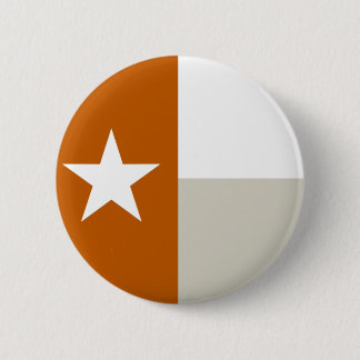 Burnt Orange Texas Flag Button