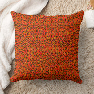 burnt orange throw pillows pattern
